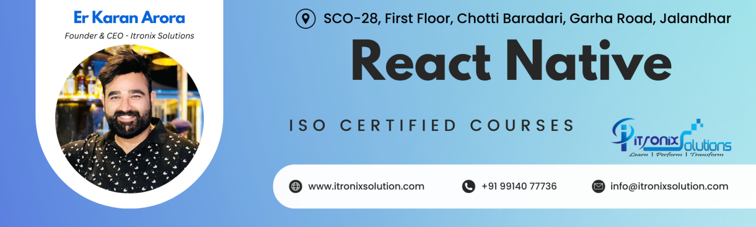 Best React Native Course Training in Jalandhar