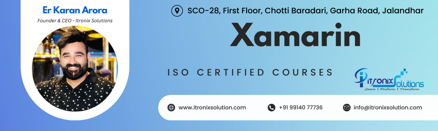 Best Xamarin Course Training in Jalandhar